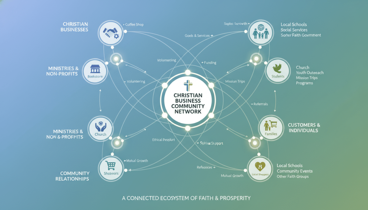 Christian business ecosystem and community support